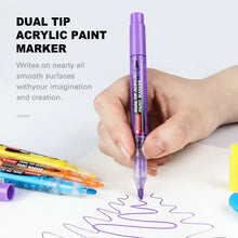 Mobee Dual Tip Acrylic Paint Marker 12 colors