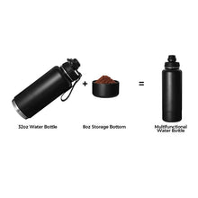 Everich Double Walled Vacuum Insulated Bottle with Storage - Black