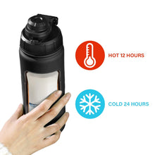 Everich Double Walled Vacuum Insulated Bottle with Storage - Black