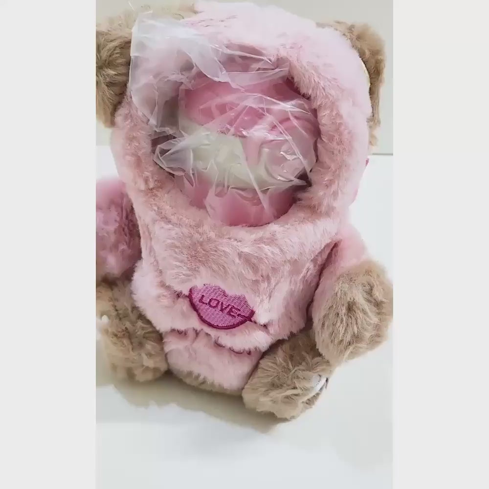Load video: Stainless Steel Bottle with Plush Cover